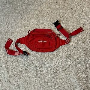 Red Adjustable Fanny Pack